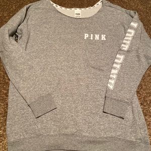 VS Pink oversized sweatshirt